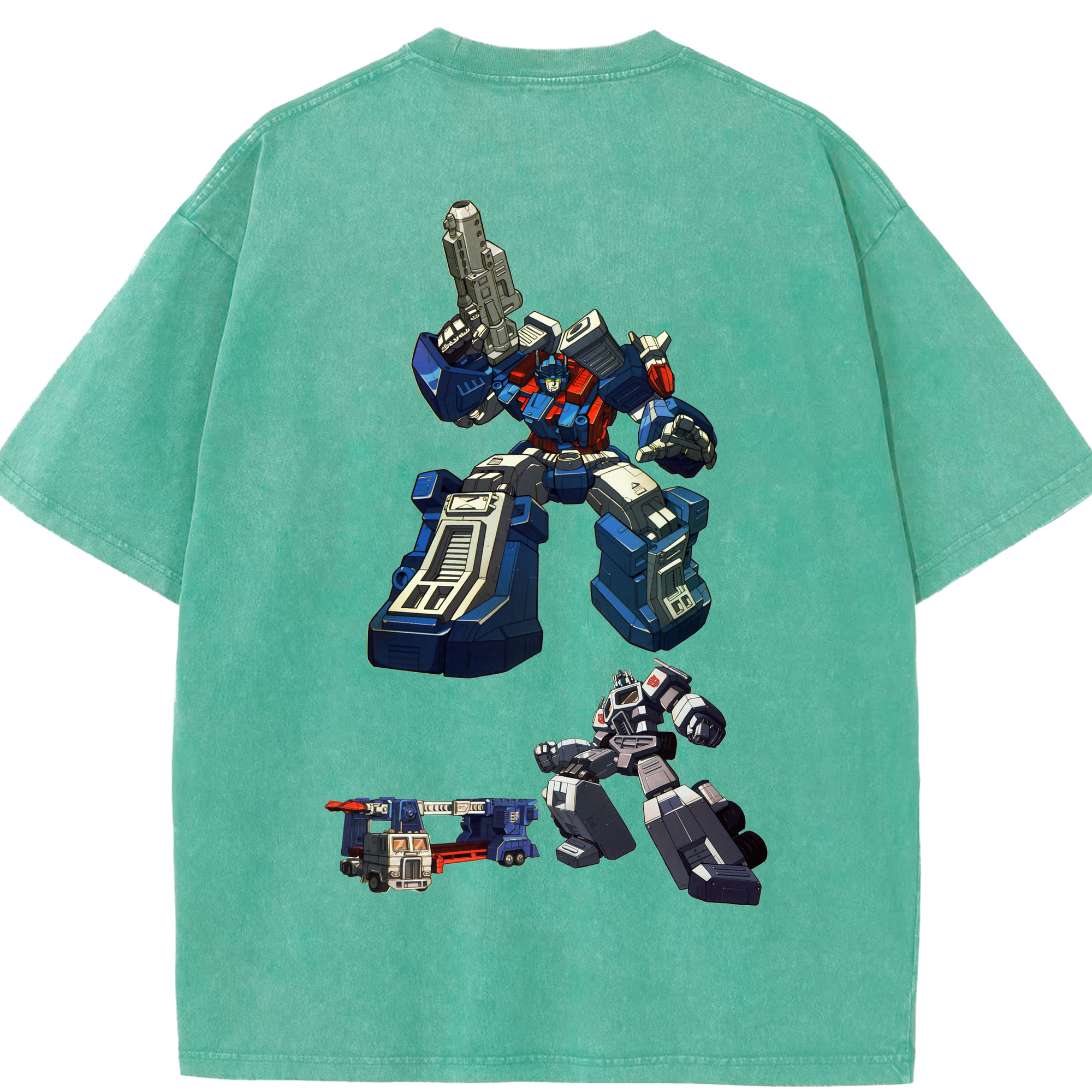 （画像用）  綿100% ヴィンテージ風 半袖Tシャツ（背面プリント）